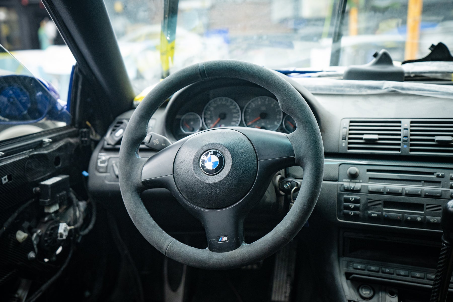 STEERING WHEEL leather steering wheel BMW E46 E39 Z3 with bezel  multifunction an