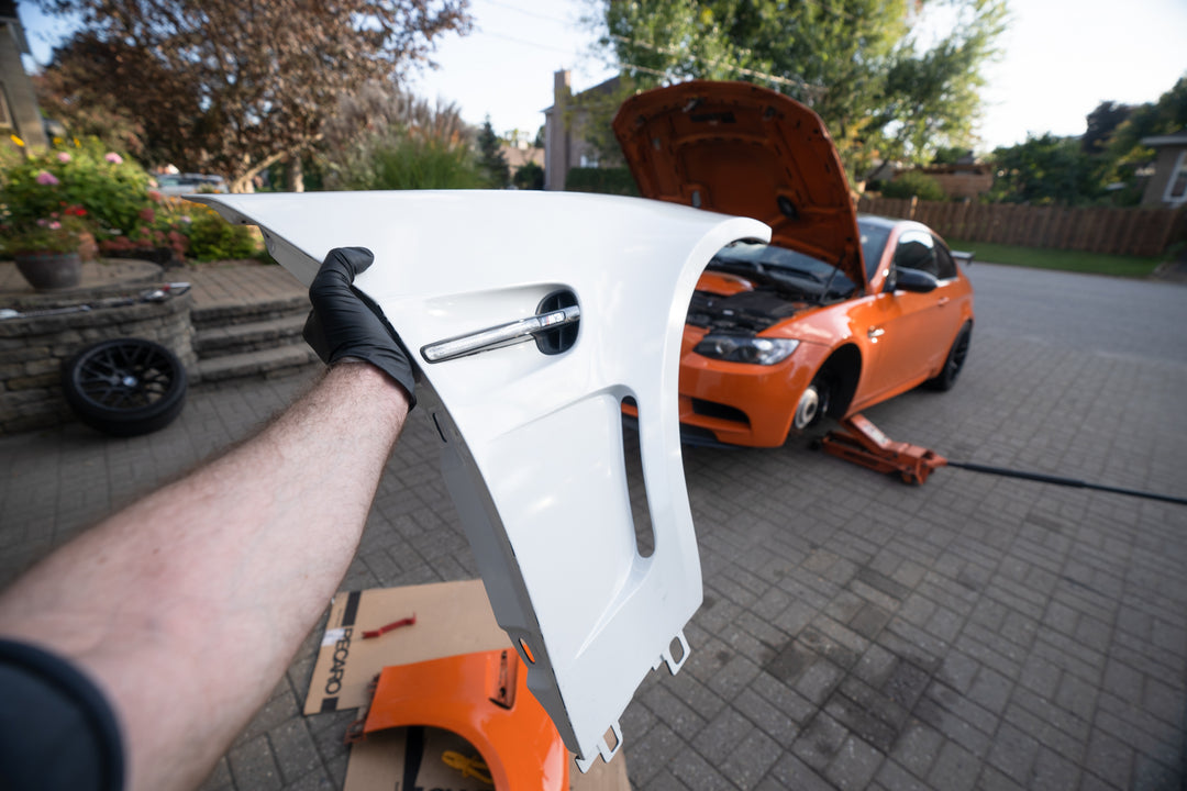 BMW E92 Fender Set Special Edition (1set) Real Carbon Fiber Front Side Fender Vented Kit Set Pair For 08-13 BMW E92  E93 M3