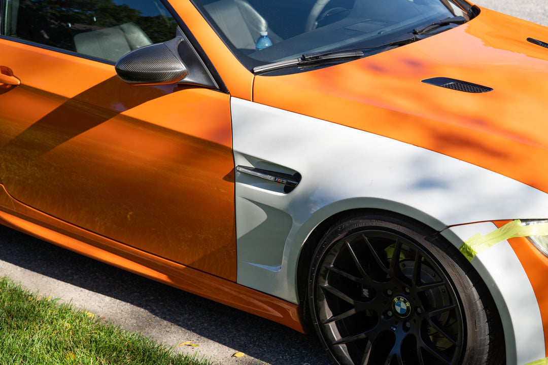 BMW E92 Fender Set Special Edition (1set) Real Carbon Fiber Front Side Fender Vented Kit Set Pair For 08-13 BMW E92  E93 M3