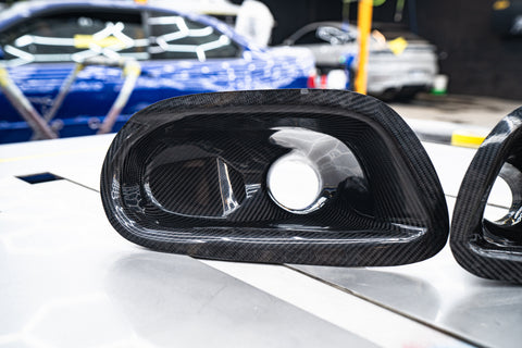 E46 M3 Motorsport CF Bumper Ducts & Fog Light Delete
