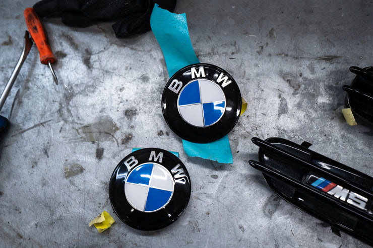 Bespoke Genuine BMW Black Emblems