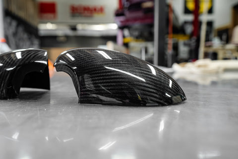 1:1 Carbon Mirror Caps (E9x M3/1M)